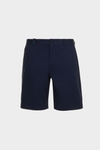 Cotton twill regular fit bermuda shorts