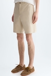 Cotton twill regular fit bermuda shorts
