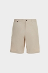 Cotton twill regular fit bermuda shorts