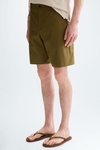Cotton twill regular fit bermuda shorts