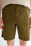 Cotton twill regular fit bermuda shorts