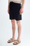 Linen regular fit bermuda shorts