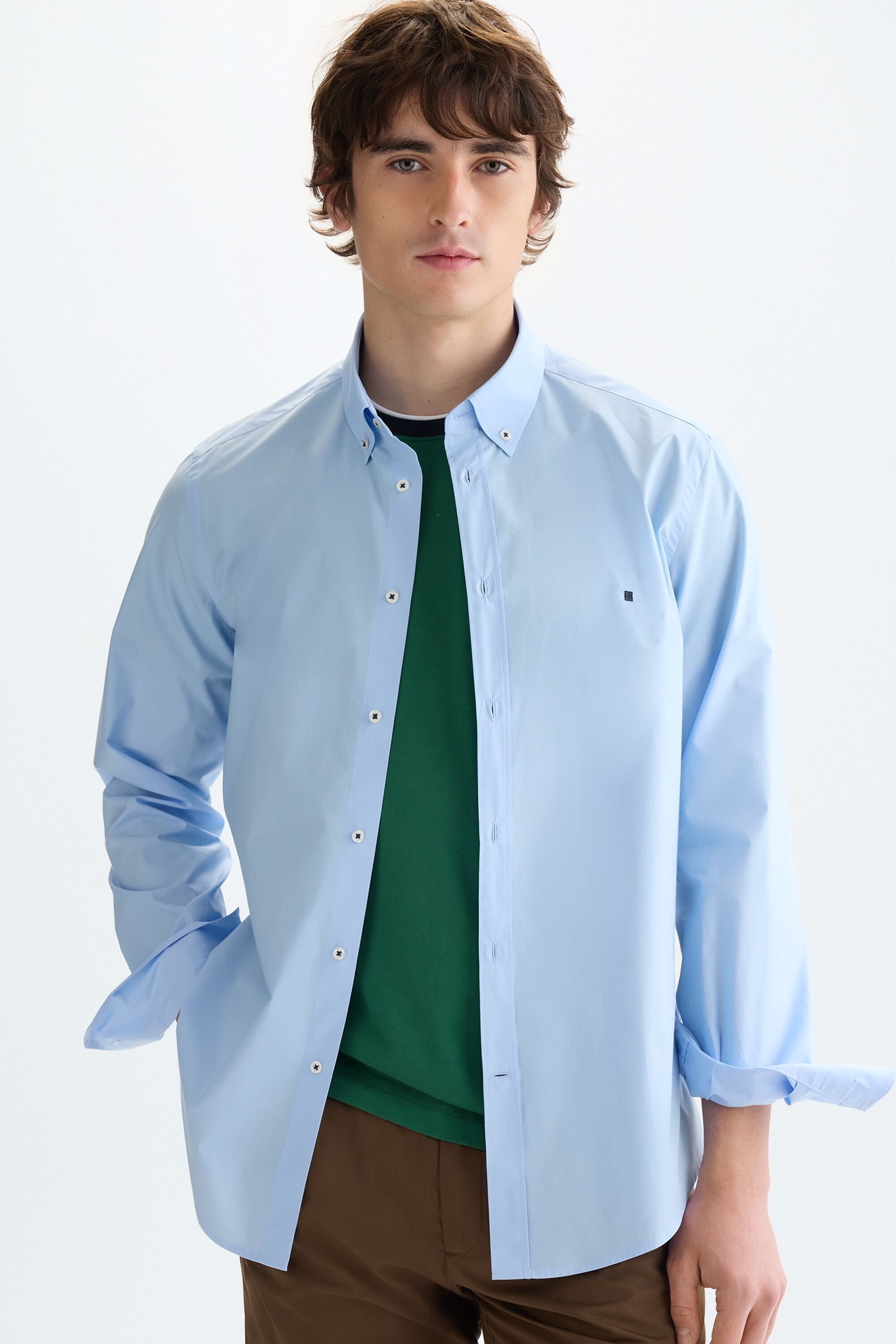 Poplin shirt - SKY BLUE