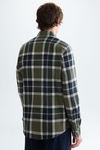 Chequered cotton linen shirt