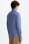 Gingham check twill shirt