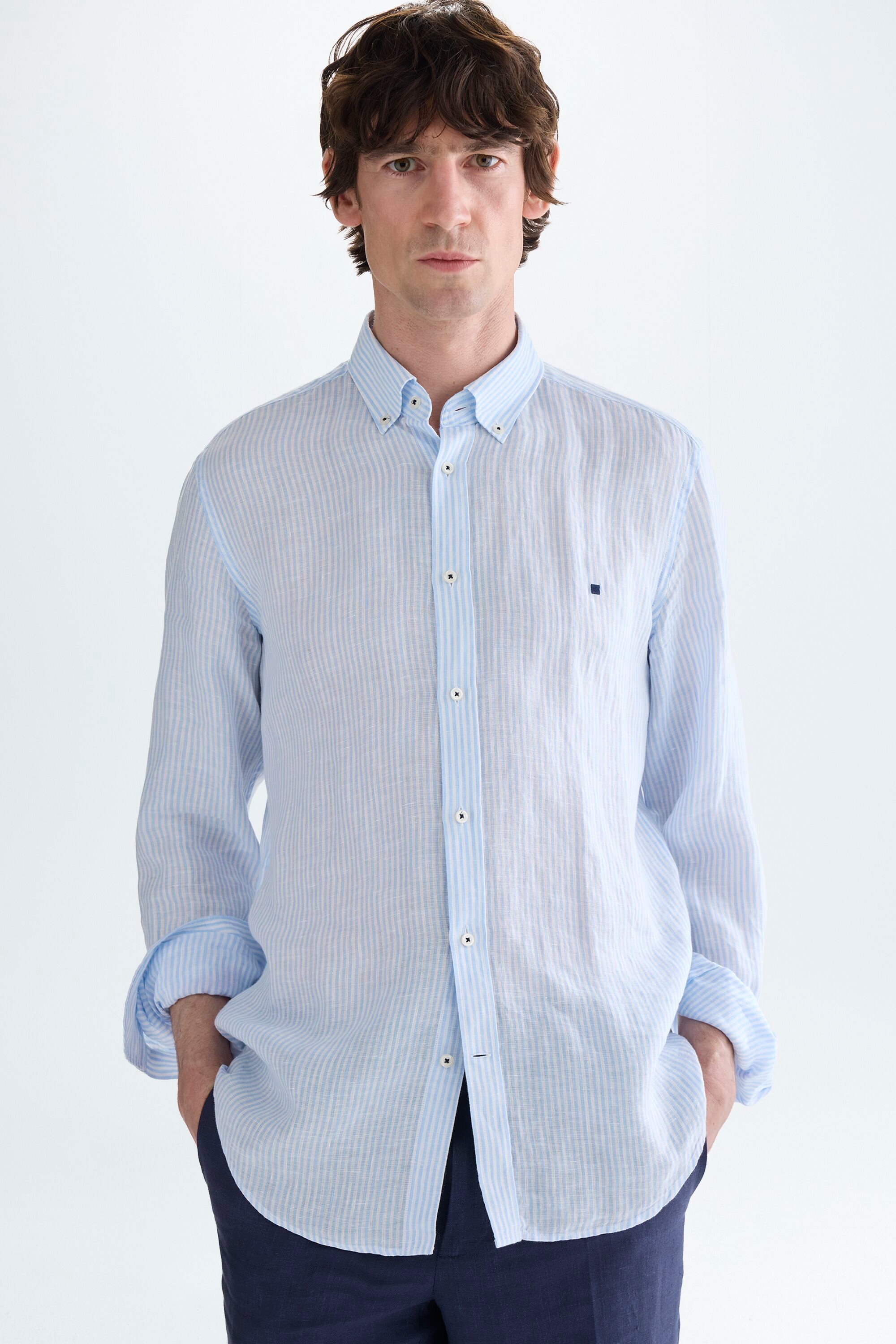 Striped linen shirt