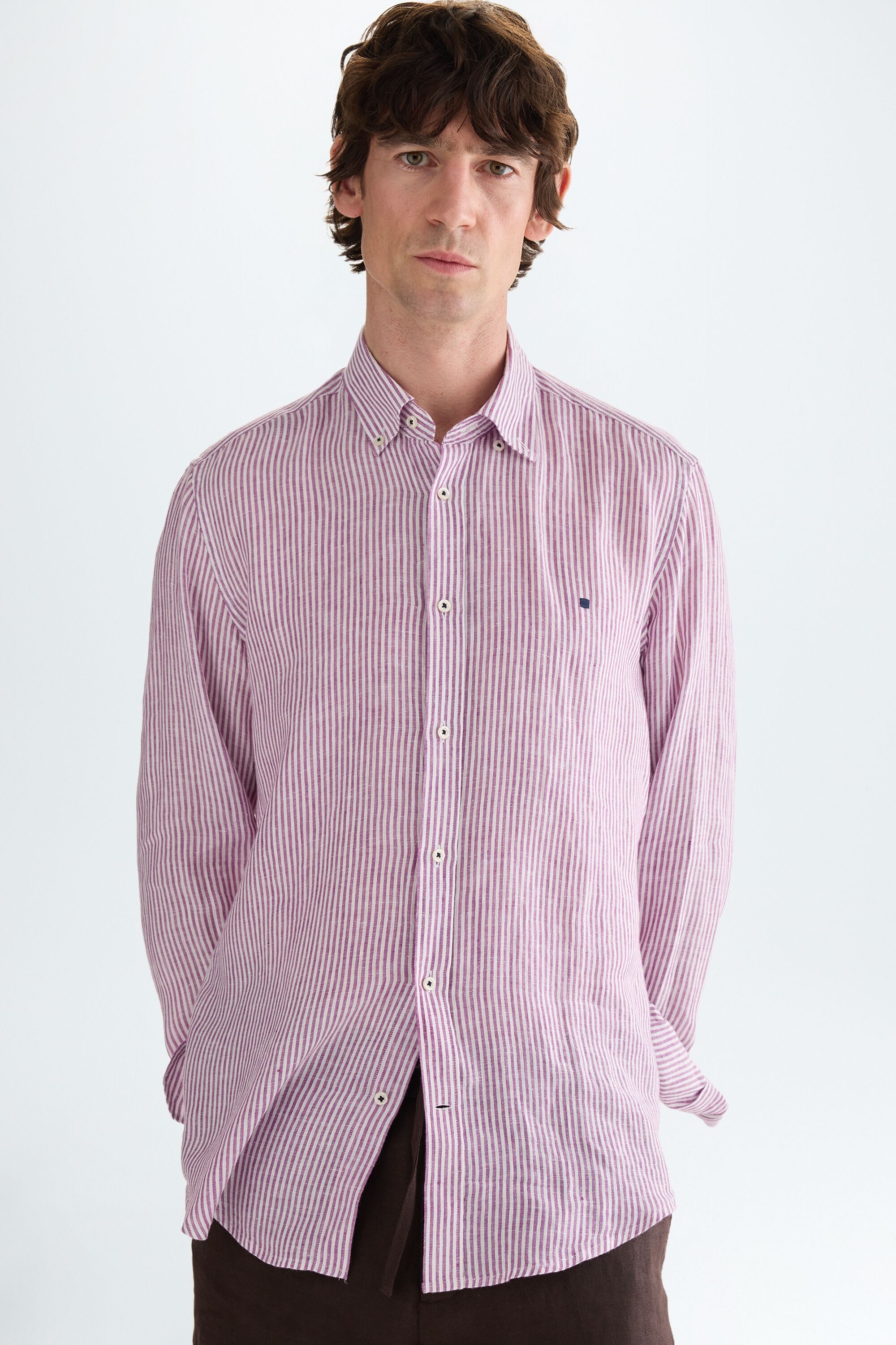 Striped linen shirt
