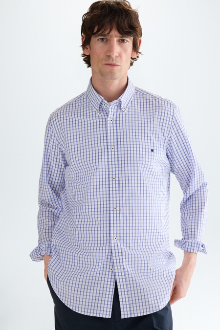 CAMISA POPELÍN CUADRO VENTANA