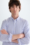 Camisa popelín cuadro ventana