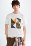 Origami print t-shirt