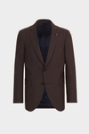 Tropical wool classic fit suit jacket