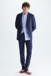 Linen relaxed fit suit jacket