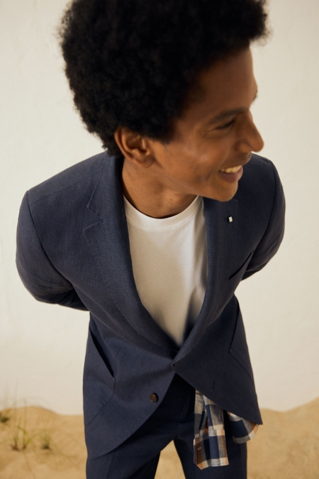 LINEN RELAXED FIT SUIT JACKET