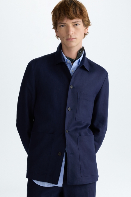 LINEN OVERSHIRT