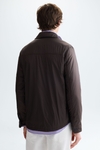 Quilted technical nylon overshirt