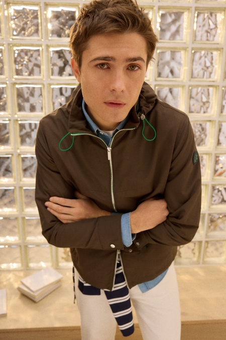 HOODED TECHNICAL NYLON JACKET