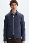 Origami quilted technical nylon jacket