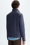 Origami quilted technical nylon jacket