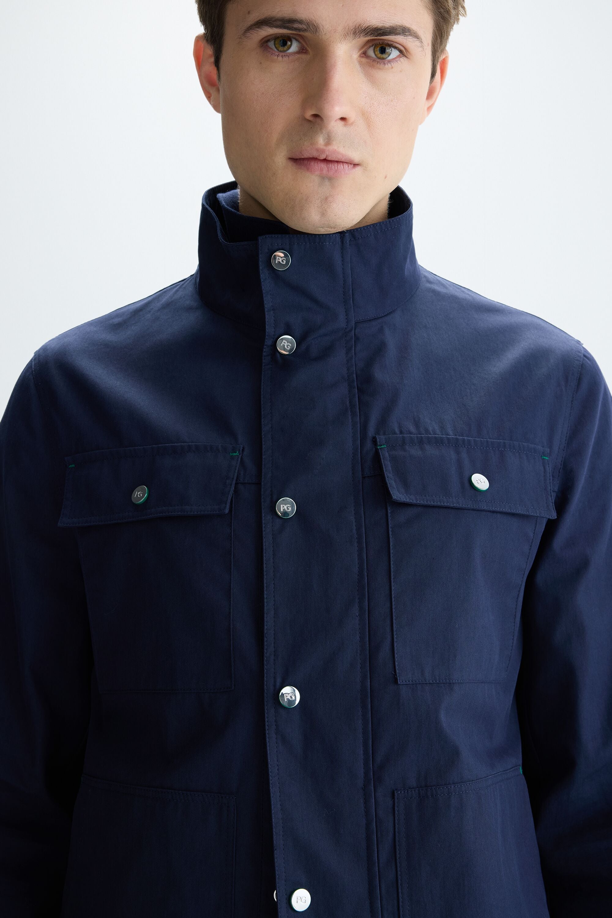 Technical safari jacket navy - Purificacion Garcia United States