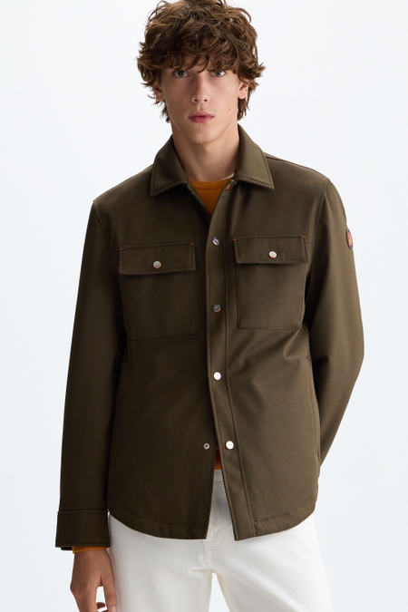 TEXTURED TECHNICAL OVERSHIRT