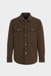 Textured technical overshirt