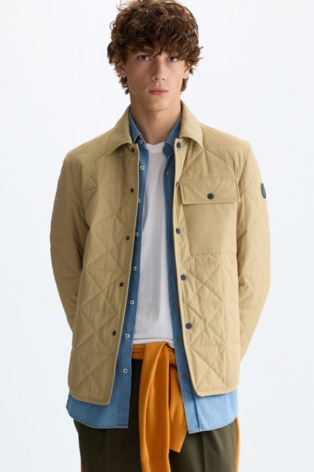 ORIGAMI QUILTED NYLON OVERSHIRT