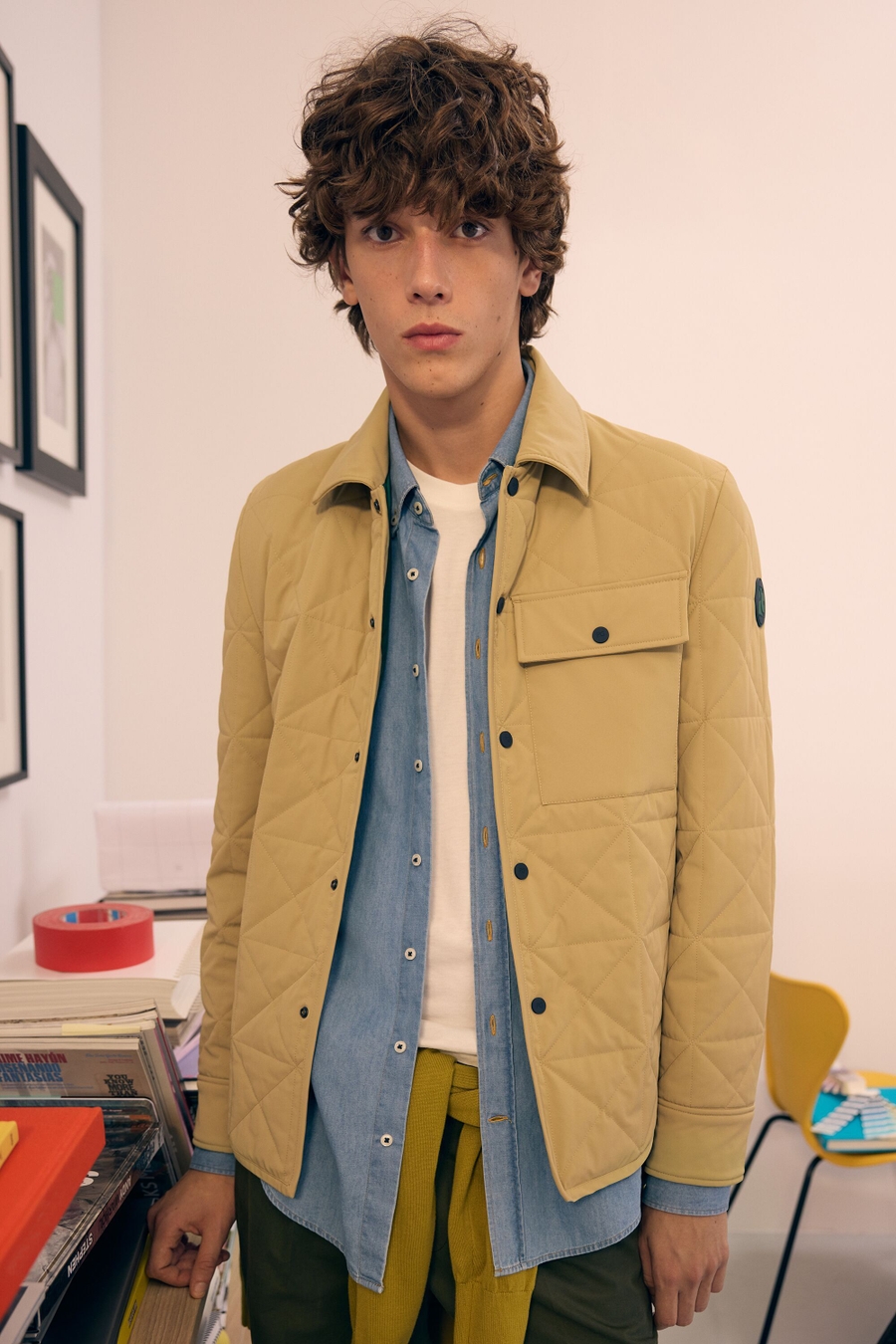 ORIGAMI QUILTED NYLON OVERSHIRT