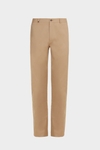 Cotton twill regular fit light chino trousers