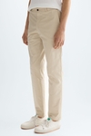 Cotton twill regular fit light chino trousers