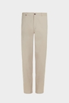 Cotton twill regular fit light chino trousers