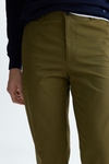 Cotton twill regular fit light chino trousers