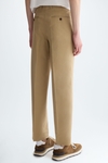 Cotton twill relaxed fit trousers