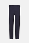 Textured wool classic fit suit trousers