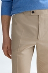 Pantalón de traje classic fit sarga algodón lino
