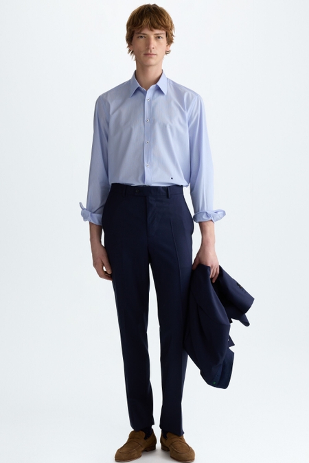 PANTALÓN DE TRAJE CLASSIC FIT FRESCO DE LANA