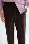 Linen relaxed fit trousers