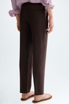 Linen relaxed fit trousers