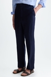 Linen relaxed fit trousers