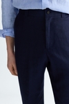 Linen relaxed fit trousers
