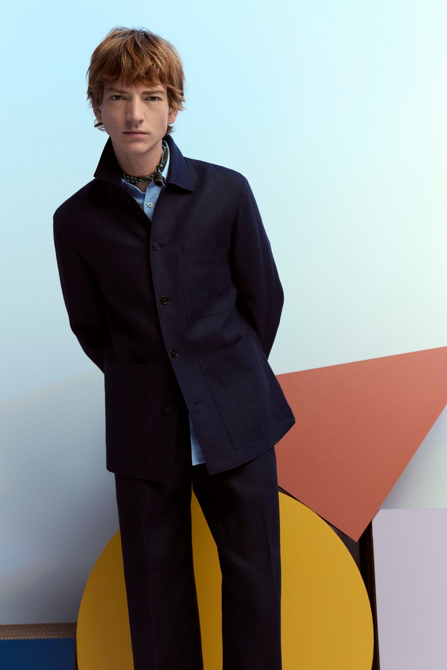 LINEN RELAXED FIT TROUSERS