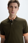 Piqué slim fit polo shirt