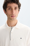Textured polo shirt