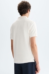 Textured polo shirt