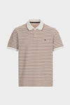 Striped jacquard polo shirt