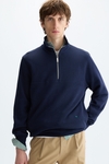Interlock half-zip sweatshirt