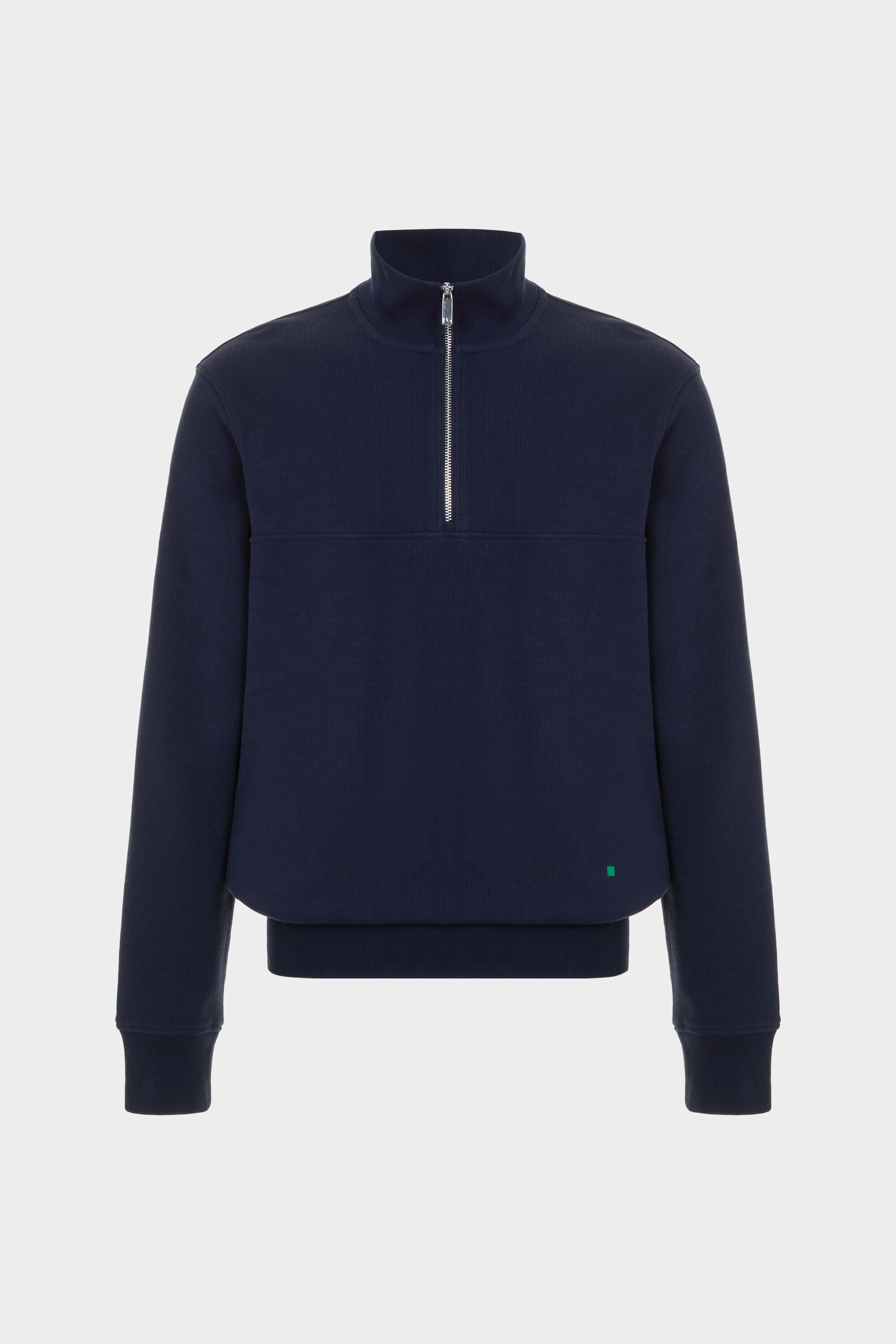 Interlock half-zip sweatshirt navy - Purificacion Garcia United