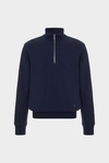Interlock half-zip sweatshirt