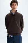 Interlock half-zip sweatshirt