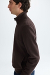 Interlock half-zip sweatshirt