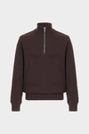 Interlock half-zip sweatshirt